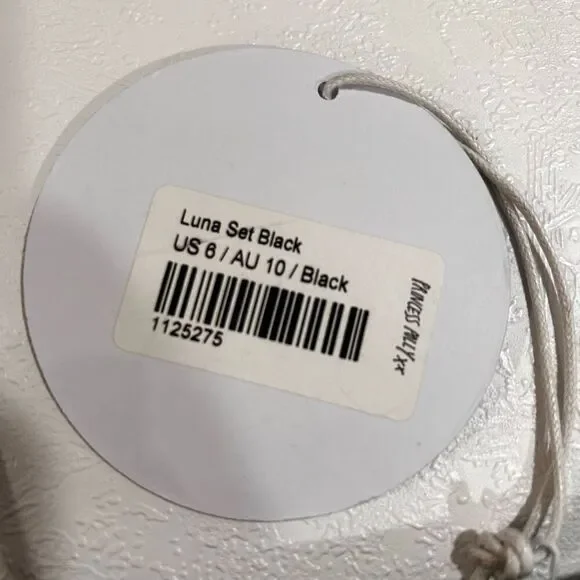 Princess Polly Black Cutout Halter Crop Top Size 6 Y2K Party Clubwear Luna set - Picture 5 of 6